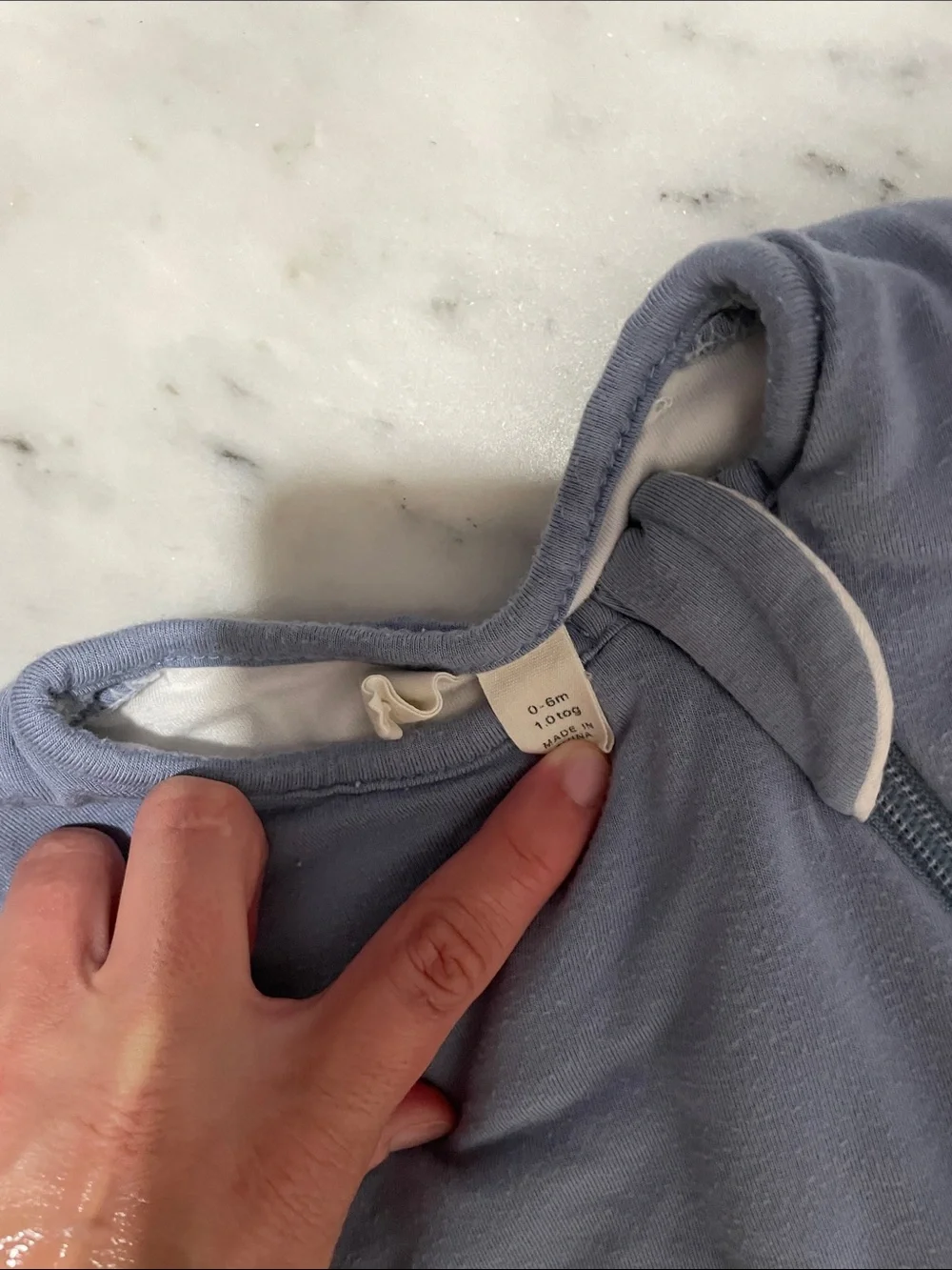 Kyte BABY Sleep Sack in Slate Blue 1.0 tog size S or 0-6 month